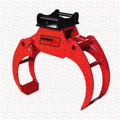 Hydraulisk tømmergripefeste ved gripe